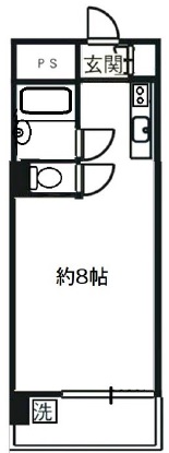 自由が丘オークヒル203の間取り