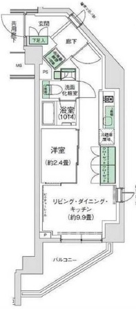 スタイリオ三軒茶屋204の間取り