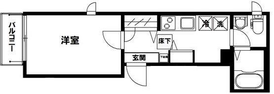 メゾン恵比寿南101の間取り