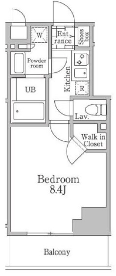 レジディア三軒茶屋Ⅲ0205の間取り