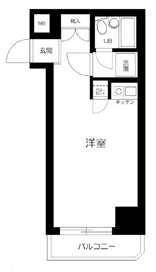 マートルコート中目黒第2705の間取り