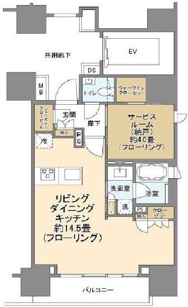 ピアース渋谷603の間取り