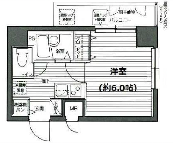 グランド・ガーラ渋谷5Fの間取り