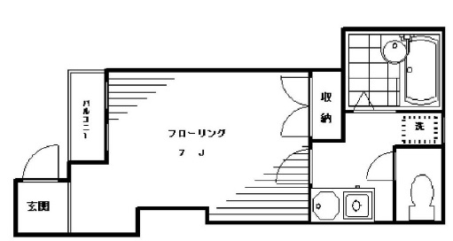 ブルクハイツ駒場102の間取り