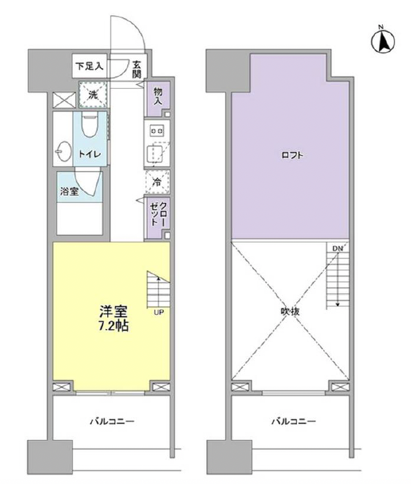 パークフラッツ中目黒703の間取り