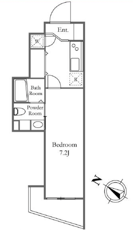 KDXレジデンス三宿503の間取り