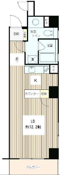 イデー 　ルームズ上原601の間取り