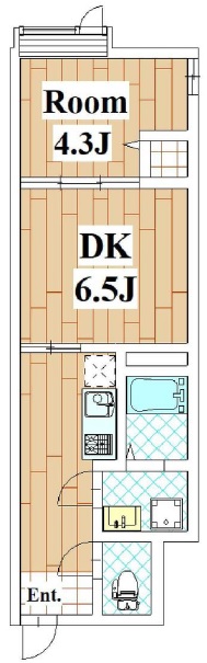 池尻コートラフィーネ103の間取り