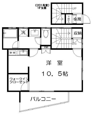 アビタ若林201の間取り