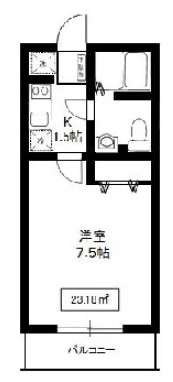 アズーロ松陰神社102の間取り