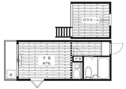 シティハイツ青葉台201の間取り