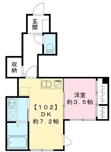 コスモス代官山102の間取り