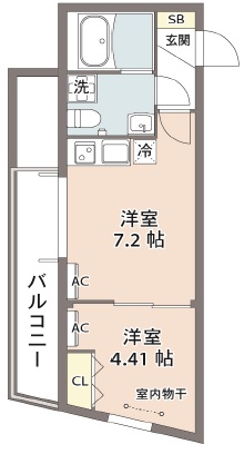 タウンライツ駒沢公園401の間取り