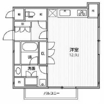 アパートメンツ目黒行人坂302の間取り