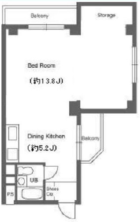 東信松濤マンション308の間取り