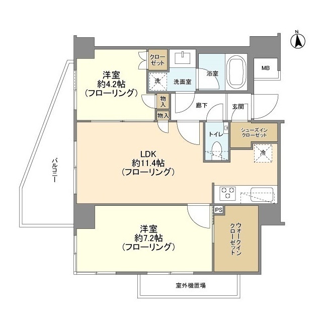 ラフィーネ深沢サクラテラス204の間取り