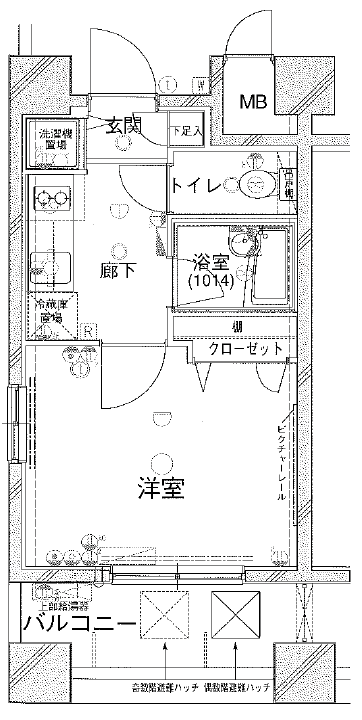 OLIO池尻大橋（オリオ池尻大橋）801の間取り
