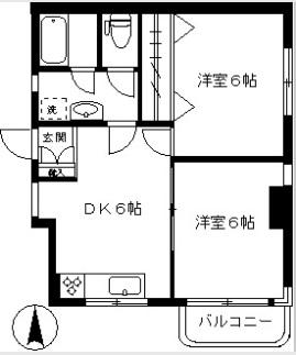 ルポ駒沢201の間取り