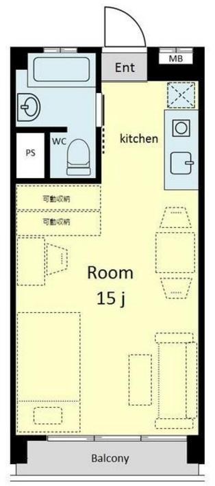 目黒第8コーポ407の間取り