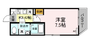 アローサル目黒302の間取り