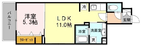ラ・フォルテ弦巻302の間取り