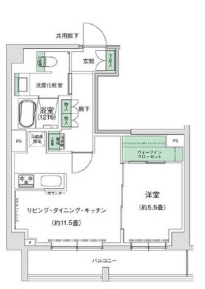 スタイリオ三軒茶屋601の間取り
