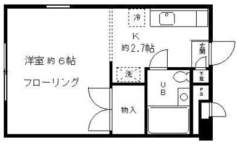 ペアパレス中目黒101の間取り