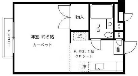 ペアパレス中目黒202の間取り