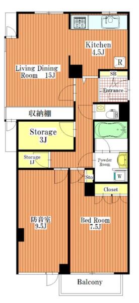 イースタンホームズ猿楽町501の間取り