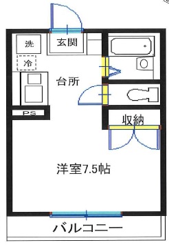 アベニュー下北沢201の間取り