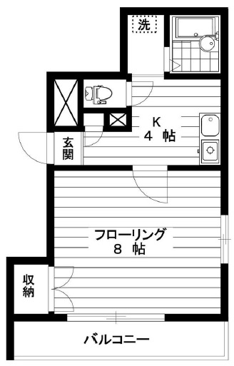 ラ・クルシェット202の間取り