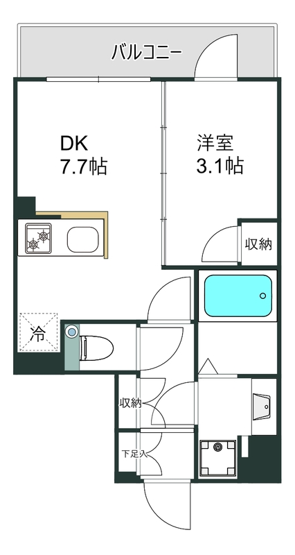 ミラン406の間取り