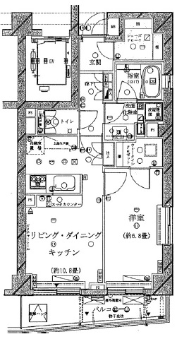 レグノスイート三軒茶屋405の間取り