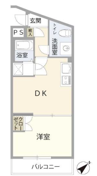 アルカンシェール三軒茶屋105の間取り