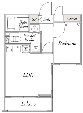 フォレシティ桜新町α403の間取り
