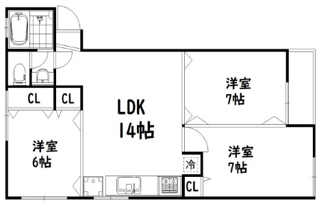 代々木第2コーポラス208の間取り