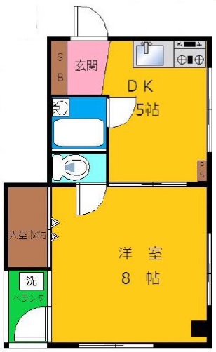 朝日屋ビル402の間取り