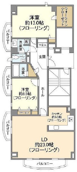 グランドマナー402の間取り