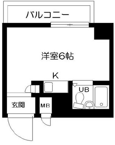 シルバープラザ恵比寿1006の間取り