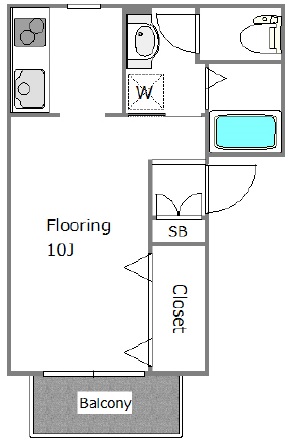 桜ガーデンハイツ102の間取り