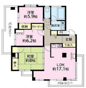 シティーコープ平沼701の間取り