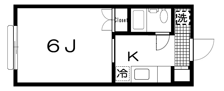 桜花苑102の間取り