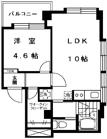 八雲５丁目マンション5階の間取り