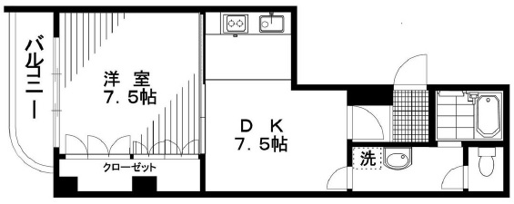 第五竹皮屋ビル402の間取り