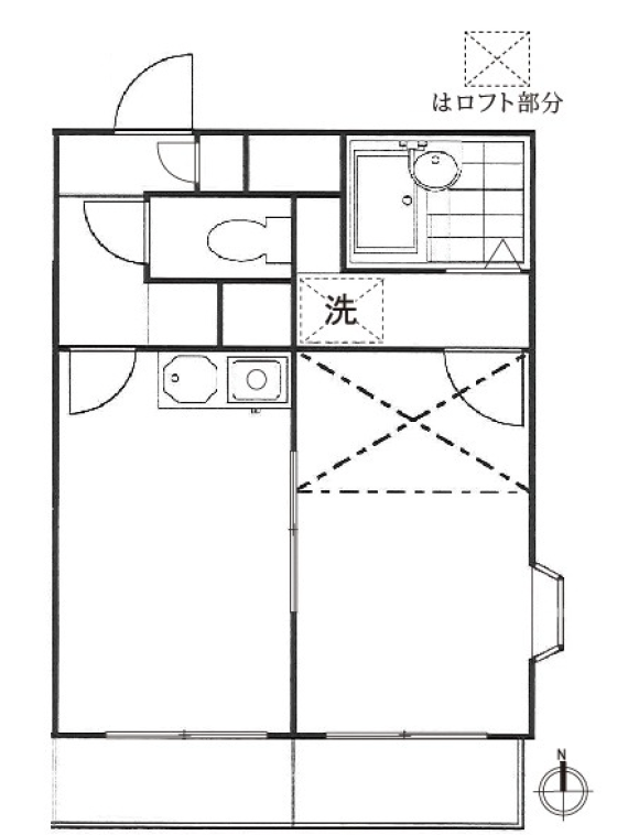 クレッセント三軒茶屋301の間取り