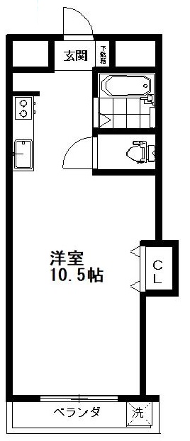 ハイツ鷹番207の間取り