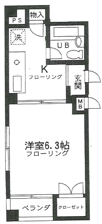 ピエタテール池尻303の間取り