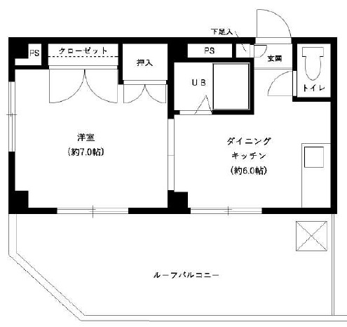 リバティー米川401の間取り