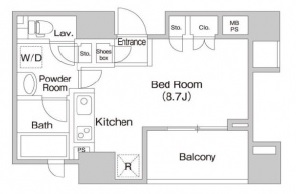 プライムアーバン目黒青葉台501の間取り