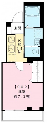 ラパン中目黒202の間取り